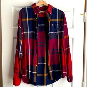 Barbour mens button down shirt